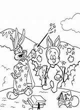 Bunny Bugs Coloring Pages Elmer Fudd Colouring Printable Busg Cartoon Magician Getcolorings Print Daffy Duck Fun Rabbit Books sketch template