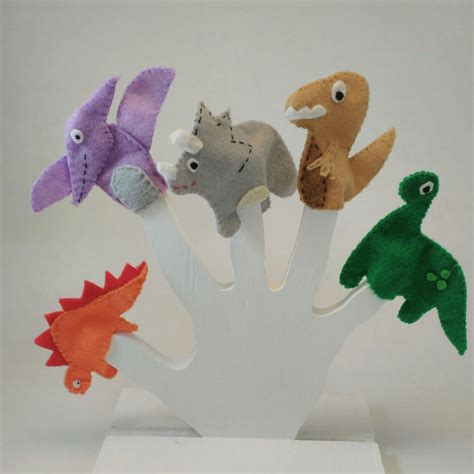 dinosaur finger puppet set
