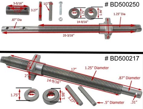 replacement screw  nut  bulldog   square trailer jack etrailercom