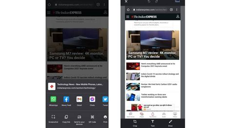 google chrome  android    screenshot tool technology news  indian express