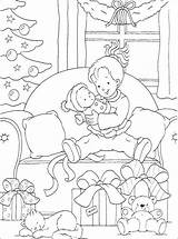 Christmas Coloring Boyama Pages Morning Visit Printable sketch template
