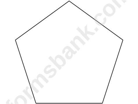 pentagon template printable
