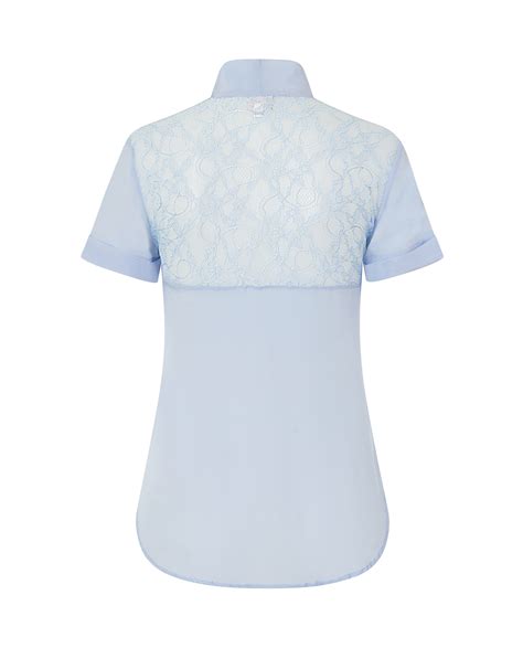 silk bow blouse sky blue sophie cameron davies