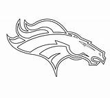 Broncos Denver Logo Coloring Pages Nfl Football Printable Bronco Clipart Drawing Logos Patriots Lineart Silhouette Clip Houston Texans Kids Printables sketch template