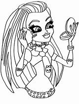 Monster High Coloring Pages Frankie Stein Kids Colouring Books Printable Imageslist Print Adult Choose Board Abbey Visit Makeup Part Ghoulia sketch template