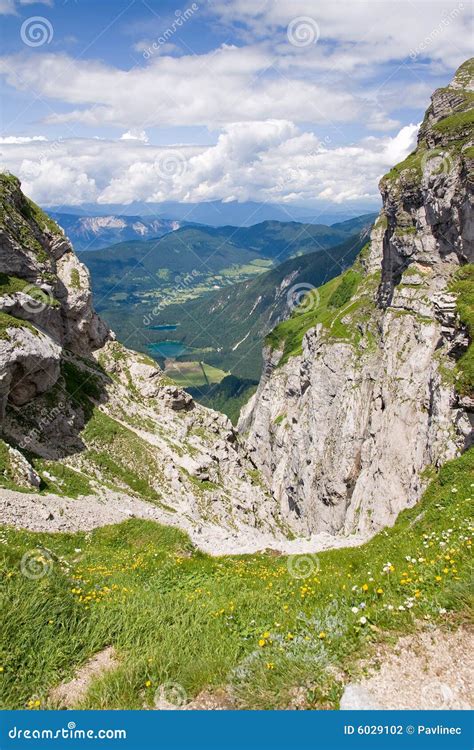 julian alps stock photo image  climbing landscape