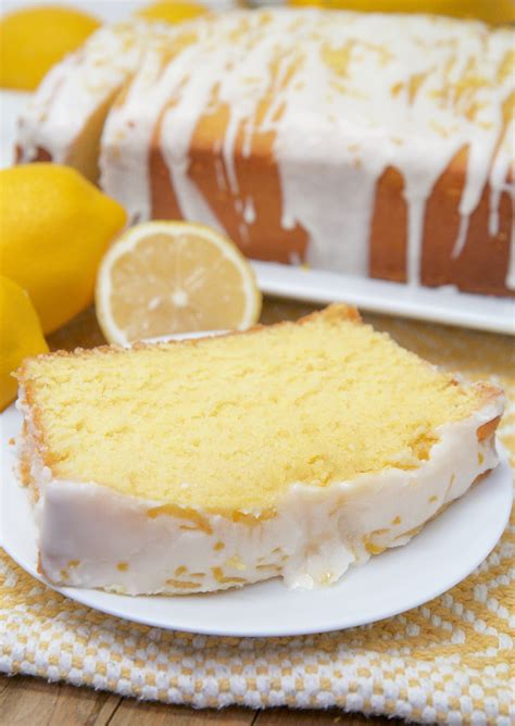 easy lemon loaf cake  butter lemon glaze  good