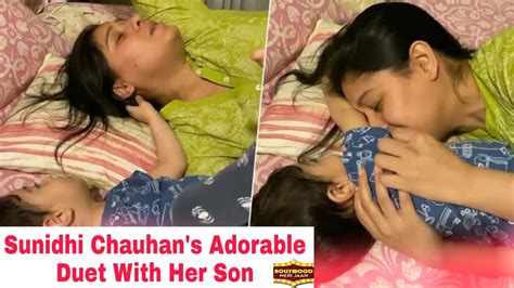 Sunidhi Chauhan Sang A Duet Song With Her Two Years Old Son Youtube