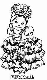 Children Coloriage Shrinky Dinks Magical Tipicos Bresil Elementary Hispanic Muñeca Kleurplaten sketch template