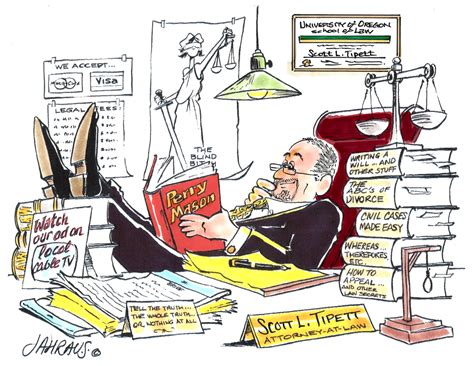 attorney  law cartoon funny gift  attorney  law