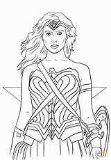 Coloriage Wonderwoman Sheets Maravilla Comics Amusant Kolorowanka Drukuj sketch template