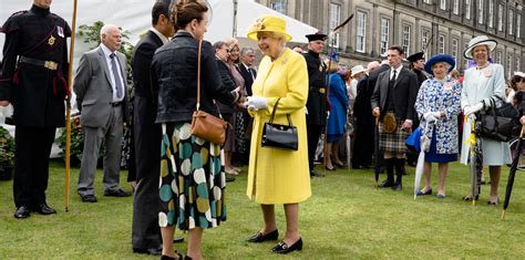 The Queen Holds An Investiture And Hosts A Garden Party At The Palace