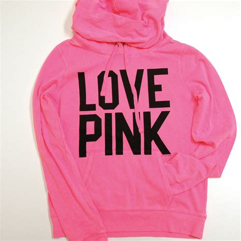 Victoria S Secret Pink Hoodie Pullover Love Pink 86