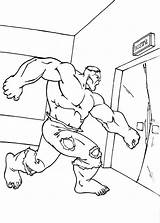 Hulk Coloring Elevator Punching Door Pages Incredible Netart Printable Un Color Print Tableau Choisir sketch template