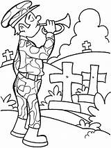 Remembrance Coloring Pages Printable Kids Color Martyrs Salute sketch template