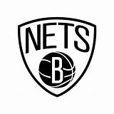 Nets Brooklyn Logo Nba Pluspng Coloring Pages Teams Decal Logos Basketball Vinyl Collection Window Decals Sports Wall sketch template