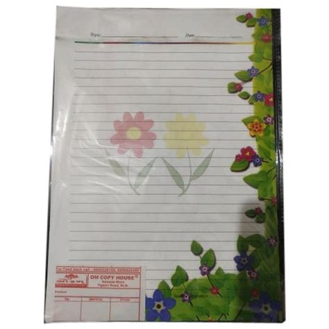 white printed writing paper sheet single    rs pack