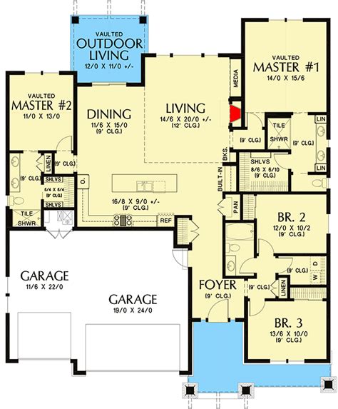 ranch homes floor plans multiple master suites yahoo image search results master suite floor