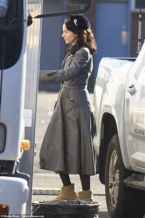 Michelle Keegan Keeps Warm Ugg Boots And A Hot Water Bottle On The Set