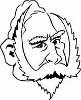 Kaiser Cartoony Wilhelm Domain Clker 4vector Ocal I2clipart sketch template