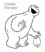 Cookie Monster Coloring Pages Sheet Kids sketch template