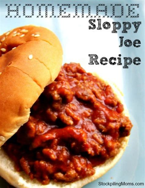 Homemade Sloppy Joe Recipe Just A Pinch Recipes