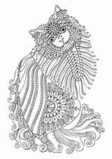 Pages Coloring Cats Adult Colouring Katerina Cat Book sketch template