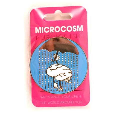 depression umbrella enamel pin microcosm publishing