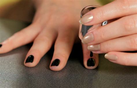Saint Scroll In Or Out Black Nail Polish