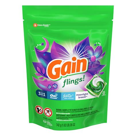 gain flings moonlight breeze  laundry detergent pacs shop