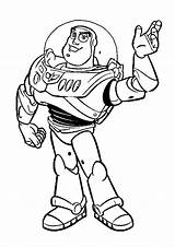Coloring Pages Toy Story Buzz Lightyear Woody Ginormasource sketch template