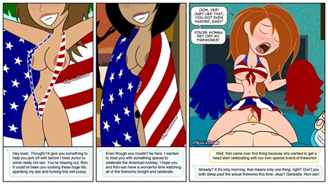 Rule 34 3girls 4th Of July American Flag American Flag Bikini Bonnie