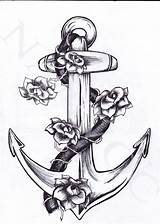 Anchors Ancla Lemcke Kathleen Tatoo Ancre Anker Anclas Tatuaggio Dragones Rangiora sketch template