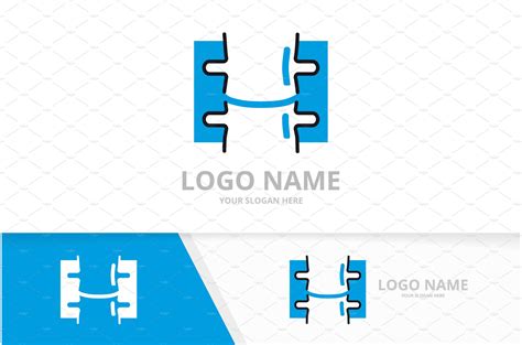 spine logo design template spinal pre designed vector graphics