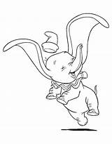Coloring Dumbo Pages Disney sketch template