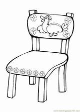 Coloring Table Chairs Template sketch template