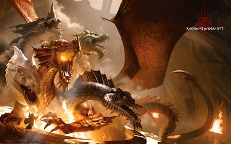 wallpaper fantasy art artwork dragon mythology tiamat dungeons  dragons screenshot