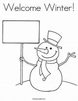 Winter Coloring Snowman Welcome Break Pages Make Over Print Hello Abominable Sign Noodle Add Color Printable Words Twisty Snow Kids sketch template