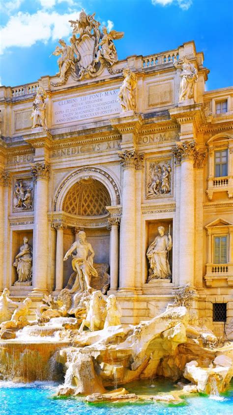 wallpaper trevi fountain rome italy tourism travel
