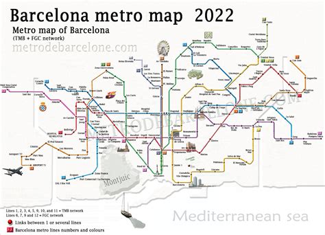 barcelona metro map barcelona metro map   tourist attractions  plan  visit