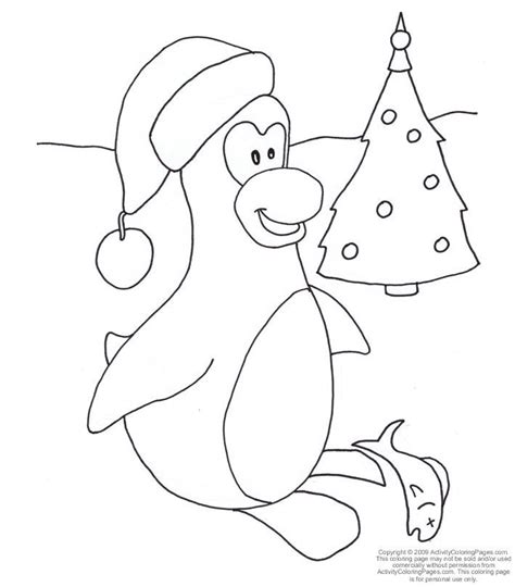 christmas penguin coloring pages coloring home
