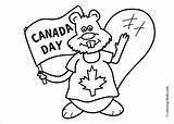 Beaver Canadian Coloring Coloringbay sketch template