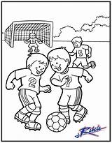 Coloring Pages Soccer Playing Field Kids Children Track Football Ball Printable Sports Sheets Adults Activity Color Party Getcolorings Clip Print sketch template