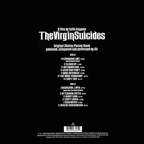 Air The Virgin Suicides Lp 180 Gram Vinyl Soundtrack 15th Anniversary