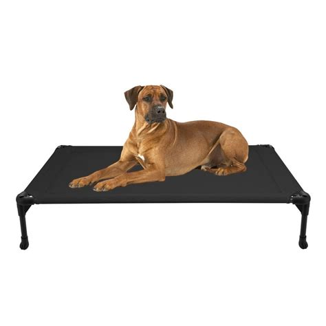 veehoo cooling elevated dog bed portable raised pet   washable