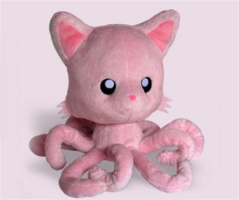 quirky multiple apendage plushies tentacle cat