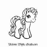 Pony Unicorn Little Pages Coloring Getcolorings Getdrawings sketch template
