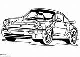 Coloring Porsche Pages 911 Comments Turbo sketch template