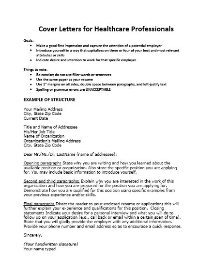 medical cover letter  examples format sample examples