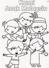 Coloring Pages Merdeka Kids Poster Colouring Malaysia Drawing Kemerdekaan Bulan Parenting Times Choose Board Paper Activities sketch template